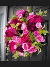 Lush Pink Peony Spring Wreath, Year Round Decor