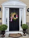 Easter Bunny Oval Wreath w Snowball Hydrangeas for Spring