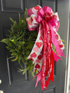 Large Valentines Day Bow for Wreath