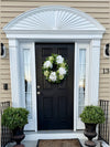 Cottage Style White and Green Hydrangea Spring Wreath, Year Round Decor