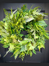 Mixed Greenery Spring Wreath