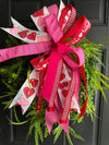 Valentines Day Bow for Wreath