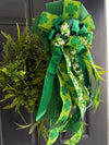 St Patricks Day Bow for Wreath