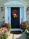 Traditional Peony Wreath for Fall