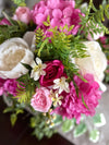 Beautiful Peony and Hydrangea Centerpiece for Valentines Day, Floral Arrangement