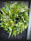 Mixed Greenery Spring Wreath