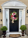 Pinks & Polka Dots Wreath for Spring