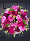 Lush Pink Peony Spring Wreath, Year Round Decor