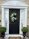 Blue Hydrangea Wreath for Year Round, Spring Decor