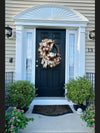 Boho White Pumpkin Wreath for Fall