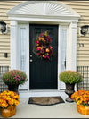 Whimsical Harvest Wreath with Pumpkins for Fall