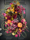 Whimsical Harvest Wreath with Pumpkins for Fall