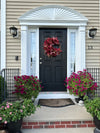 Vibrant Fuschia & Red Apple Wreath for Fall