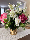 Beautiful Peony and Hydrangea Floral Arrangement