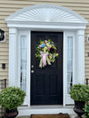 Easter Wreath w Cute Moss Bunnies for Spring